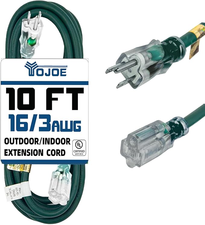 YOJOE Indoor Outdoor Extension Cord by YOJOE