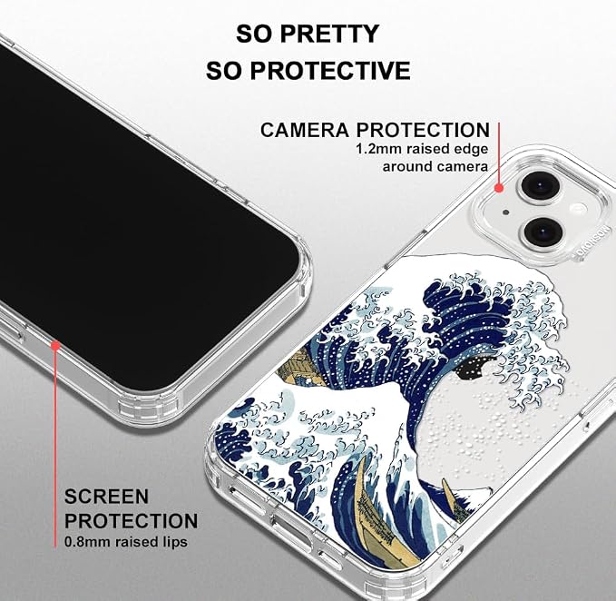 MOSNOVO for iPhone 13/14 Case | Military Grade 6.6ft Drop Tested | Clear - Image 5