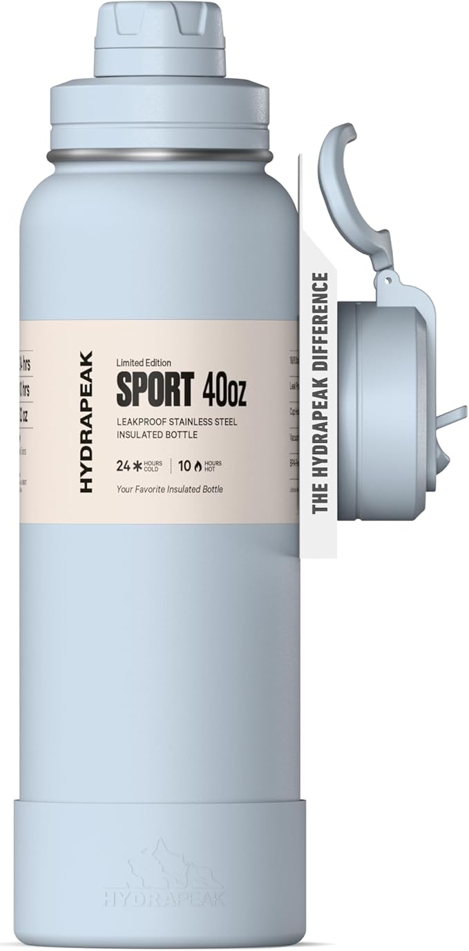 Hydrapeak 40oz Sport Insulated Water Bottle by HYDRAPEAK