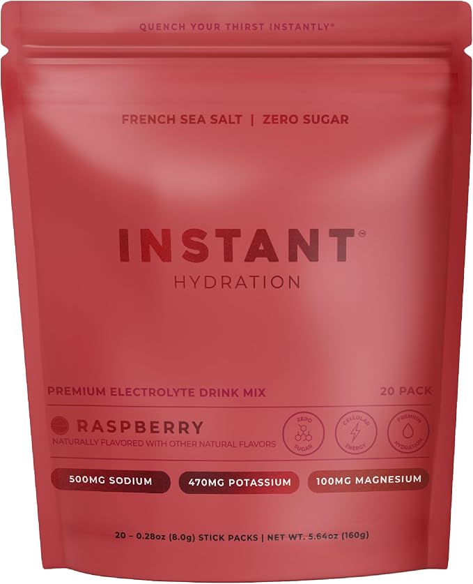 Instant Hydration Sugar Free Electrolytes Powder Packets by InstantHydration
