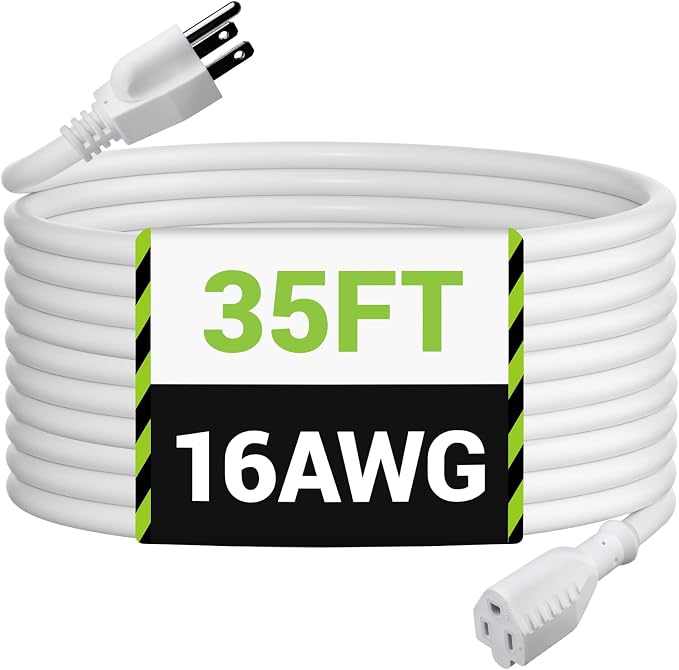 BN-LINK 35ft Outdoor Extension Cord, 16 Gauge General Purpose Power Cord by BN-LINK