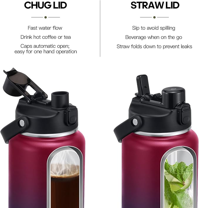 64oz Half Gallon Insulated Water Bottle - Image 2