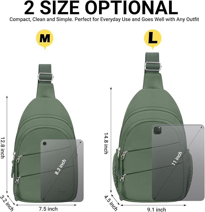Tuwubi Crossbody Bags for Women, Sling Bag for Men, Small Hiking Backpack Anti - Image 7