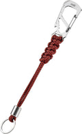 KeyUnity KC04 Paracord Keychain Carabiner Clip, Braided Lanyard by KeyUnity