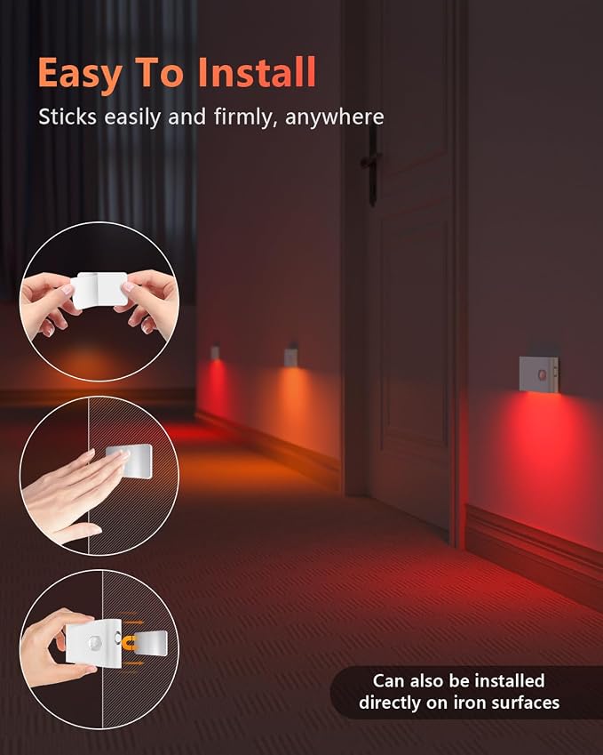 WILLED Stair Lights Indoor, RGB & Warm White Motion Sensor Night Light - Image 7