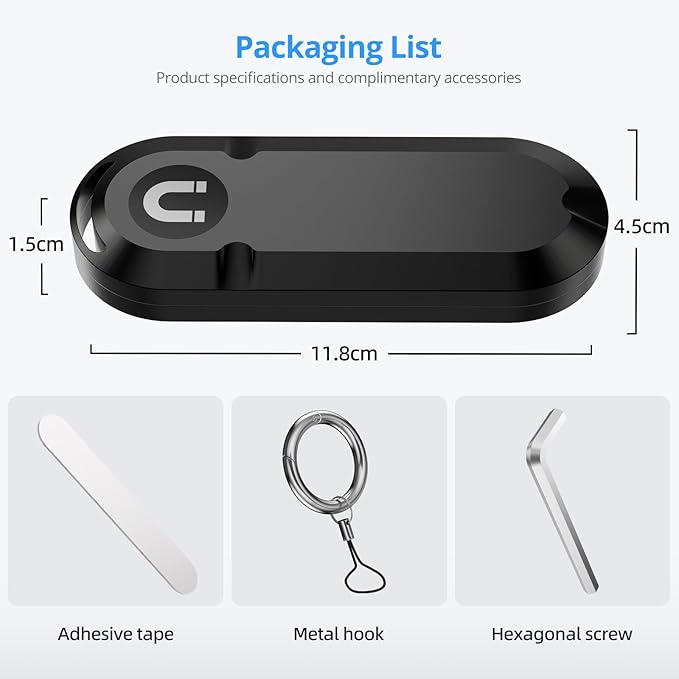 Long-Life Air Tracker Tags-1pc, Extended Battery Case Item Finder Compatible - Image 7