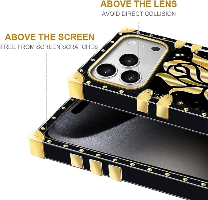 for iPhone 17 Pro Max Case Luxury Golden Decoration - Image 7
