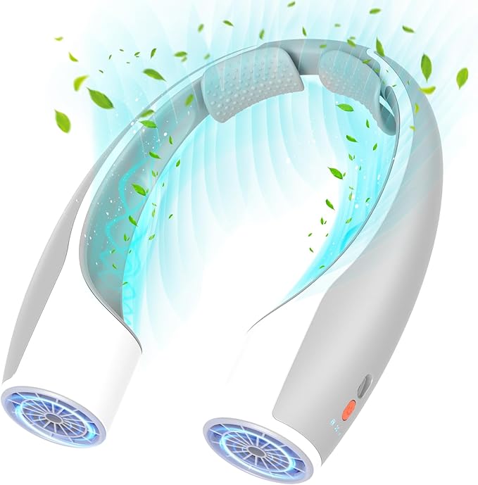 Rohent Portable Neck Fan Personal: High Velocity 4 Speeds Rechargeable Fan by Rohent