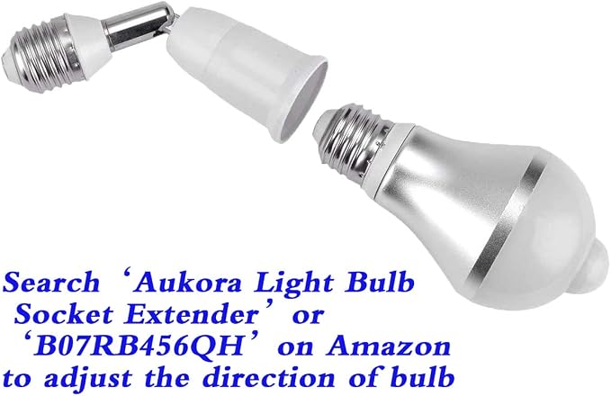 Aukora Motion Sensor Light Bulbs, 12W E26 Motion Activated Dusk to Dawn - Image 7