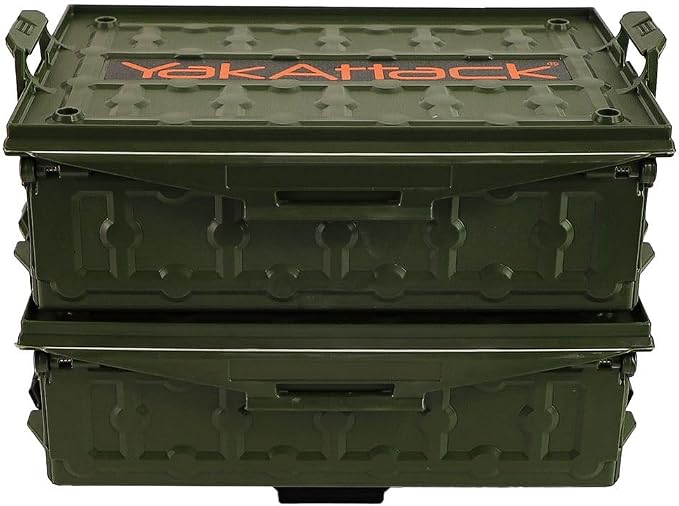 YakAttack TracPak Combo Kit – Ranger Grey | 2 Stackable Storage Boxes + Quick - Image 2