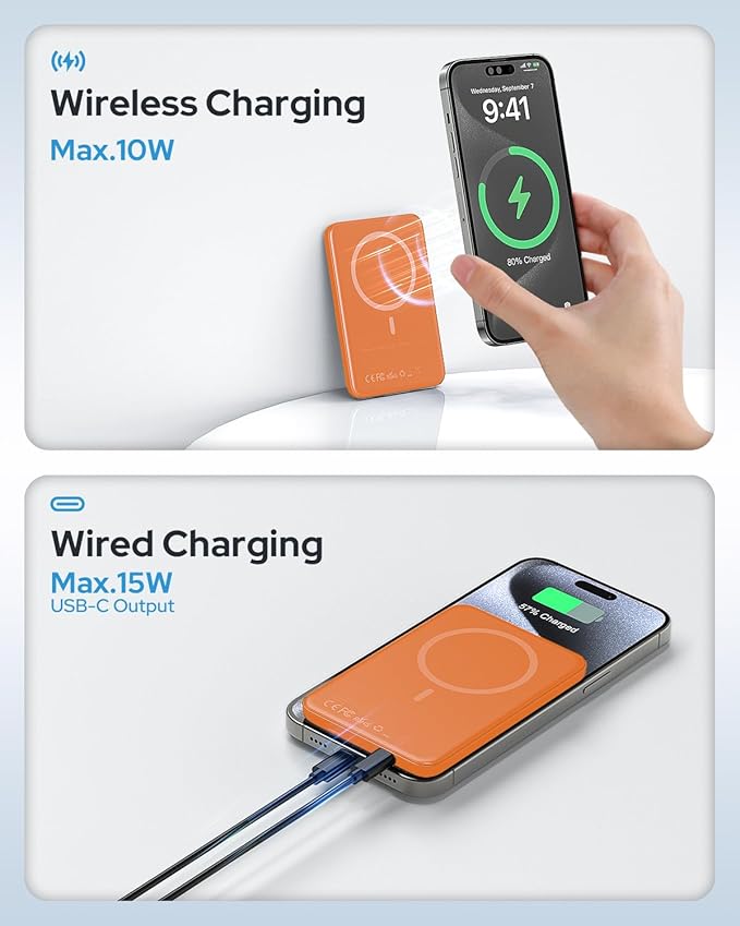 TRKOY for Magsafe Portable Charger, 5000mAh Wireless Magnetic Power Bank - Image 5