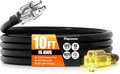 10 FT Outdoor Extension Cord Waterproof, 16/3 Gauge Heavy Duty 3 Prong Power by Unknown