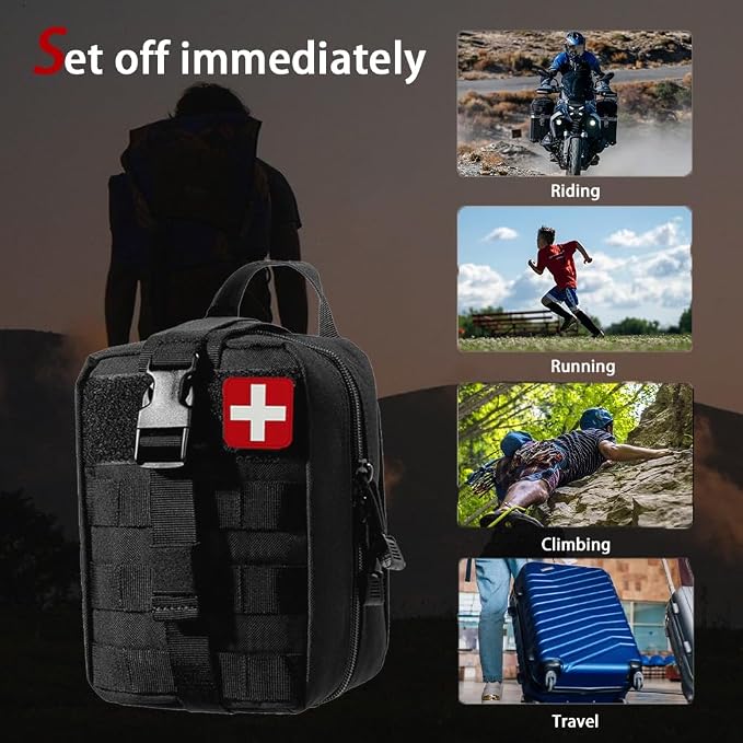 Universal IFAK Trauma First Aid Kit Molle Pouches Emergency Survival Kit - Image 7