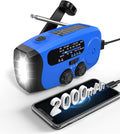Emergency Hand Crank Radio Emgykit - 2000mAh/7400mWh AM/FM/NOAA Solar Hand by EMGYKIT