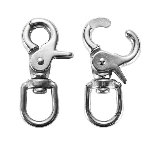 2 PCS 316 Stainless Steel Swivel Trigger Snap Hooks, 2.65” Heavy Duty Clips by AllNeedsTopGoods