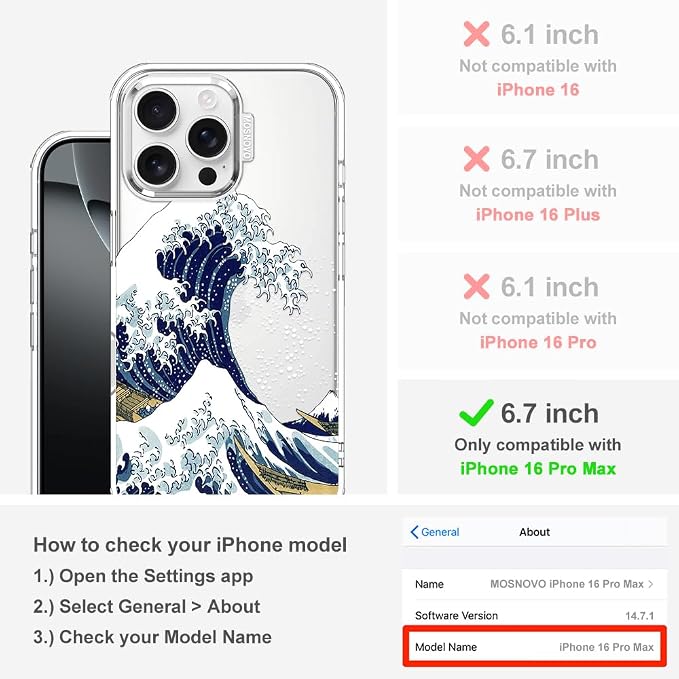 MOSNOVO Case for iPhone 16 Pro Max - Image 2