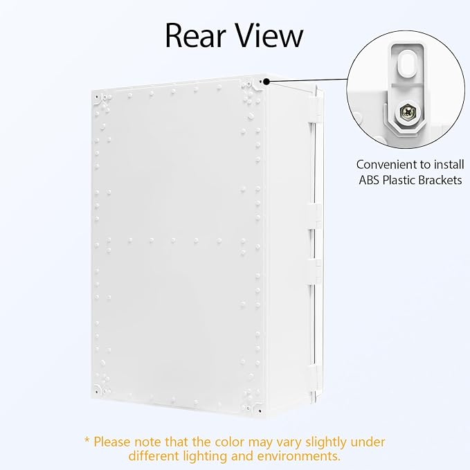Electrical Box, IP65 Waterproof Dustproof ABS Plastic Enclosure, Outdoor and - Image 5