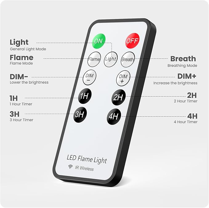 【Upgraded】 LED Flame Lights - Image 6