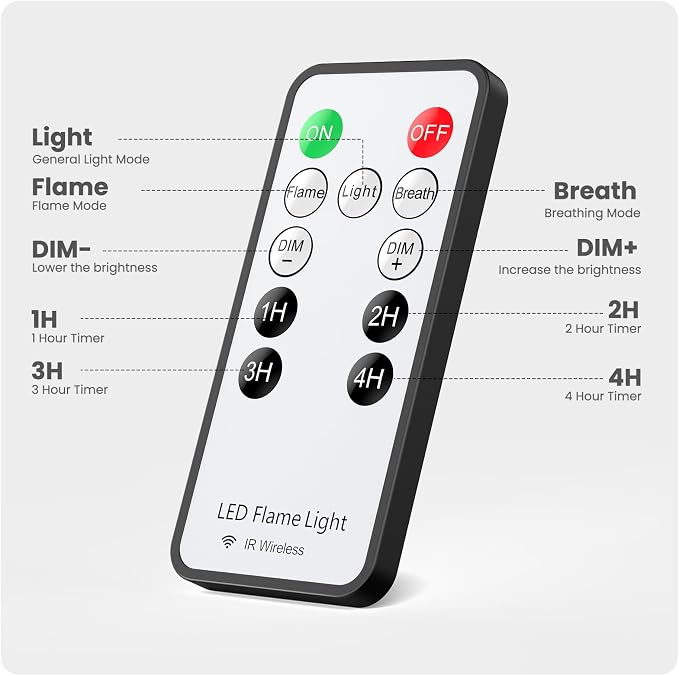 【Upgraded】 LED Flame Lights - Image 6