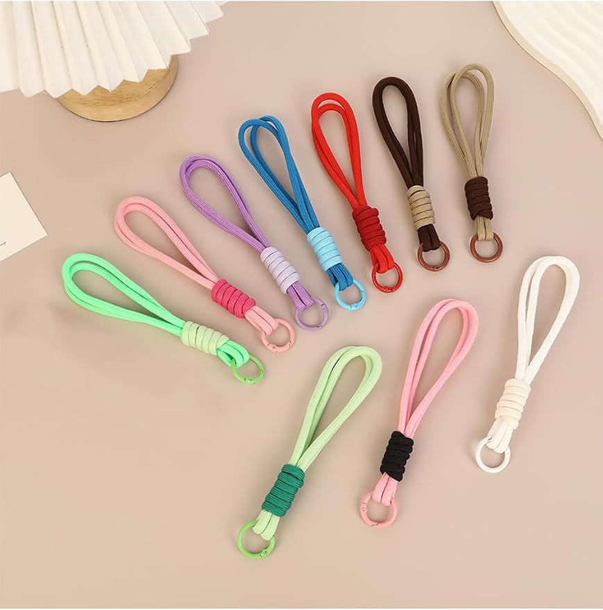 8/13/18/20/30 Pack Paracord Keychain Rope Bag Charms Colorful Braided Charms - Image 3