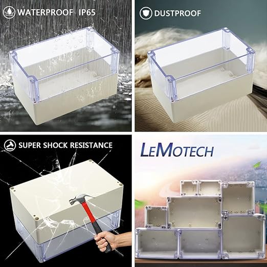 LeMotech ABS Plastic Junction Box Dustproof Waterproof IP65 Electrical - Image 7