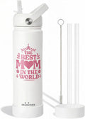 mininoo Mothers Day Gifts for Mom, 24 oz Insulated Stainless Steel Water Bottle by mininoo