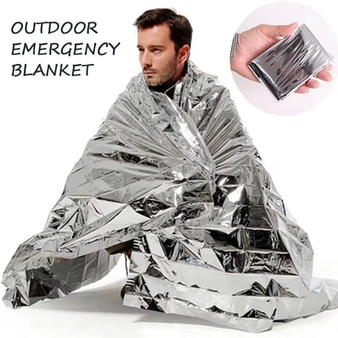50 Pack Emergency Foil Blankets 51” x 83” – Thermal Mylar Survival Blankets - Image 7