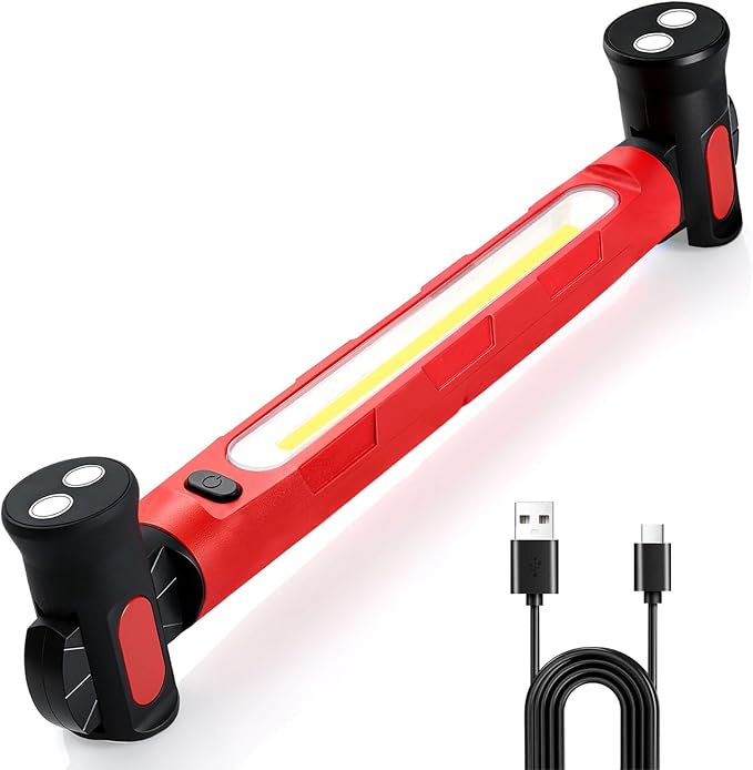 Work Light, 3000LM Ultra Bright LED Magnetic Light Bar, 5200mAh Cordless by AWROSE