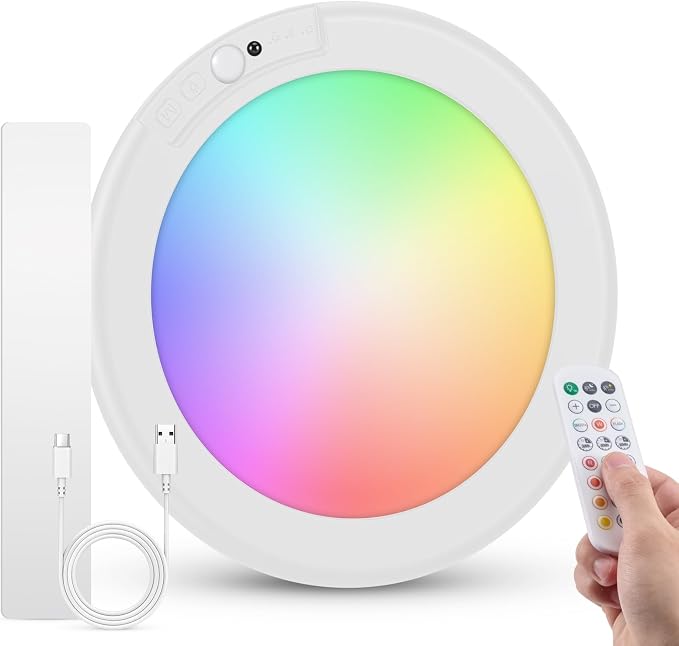 Bojim Rechargeable RGB Waterproof Shower Ceiling Light by BOJIM
