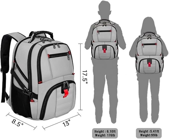YOREPEK Large Backpack for Men, Extra Large Laptop Backpacks for Men Women - Image 7