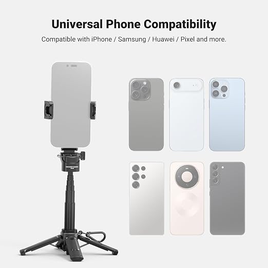 NEEWER Mini Tripod for Phone, Lightweight Foldable Small Selfie Stick Cell - Image 8