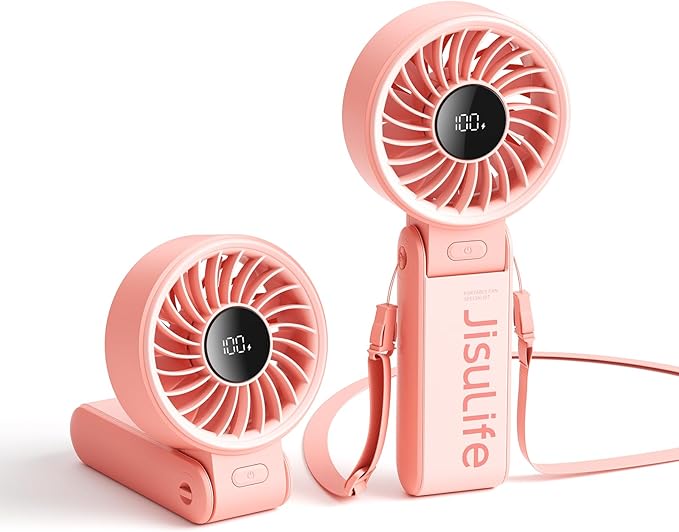 JISULIFE Handheld Fan Life7 – Ultimate Flexibility: Wide & Strong Airflow by LivechillStaycool