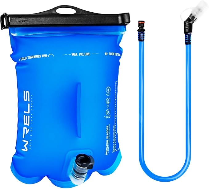 WRELS 1L/1.5L/2L/3L BPA Free Hydration Bladder, Leakproof TPU Water Bladder - Image 8