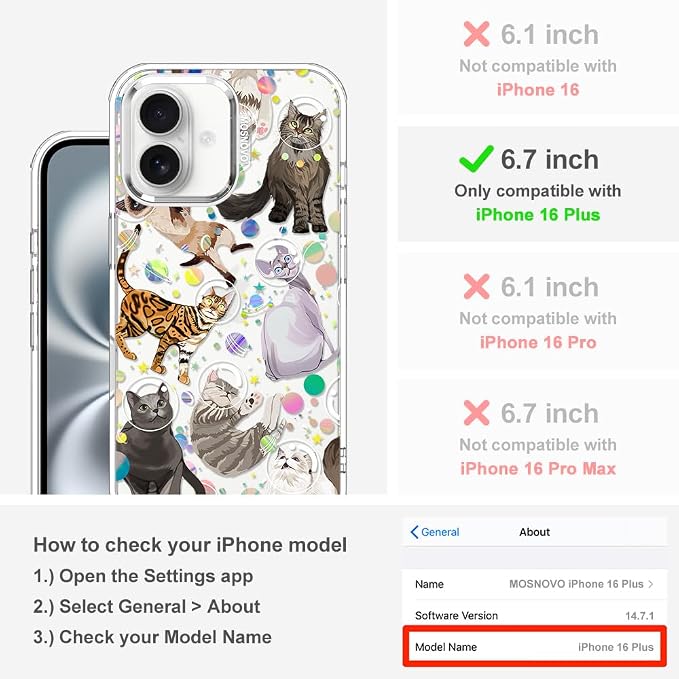 MOSNOVO Case for iPhone 16 Plus - Image 2