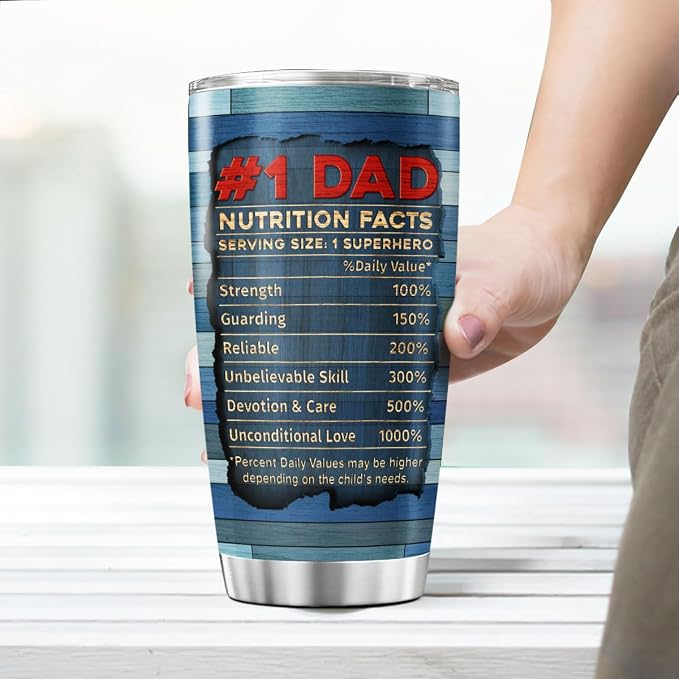 Funny Nutrition Facts Mug for Dad - Image 6