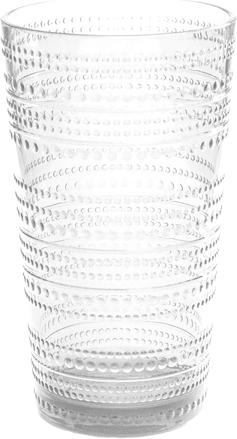 Beaded 16 oz Durable Acrylic Jumbo Drinking Glasses, Shatter-Resistant and - Image 2