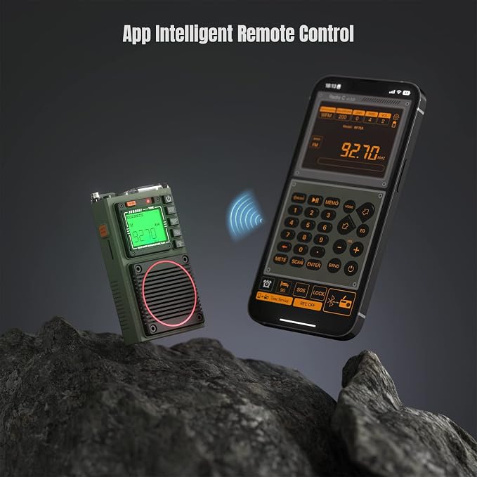 Raddy RF75A APP Control Shortwave Radio, Portable Shortwave Radios - Image 2
