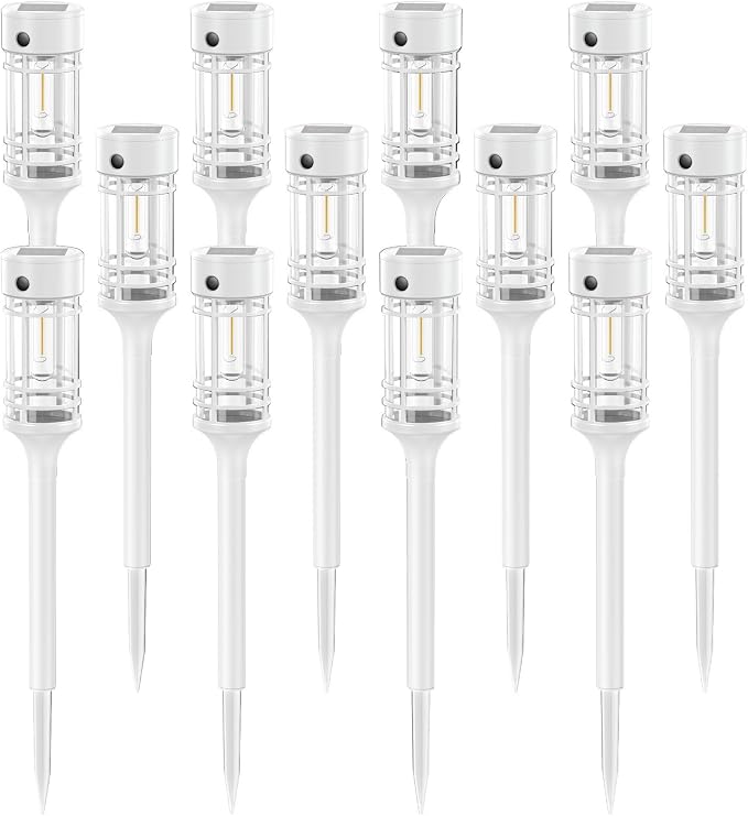 LETMY 12 Pack Solar Pathway Lights Outdoor, Bright Solar Lights Outdoor - Image 2