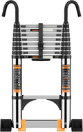 Telescoping Ladder, with Stable Hook and stabilizer barand, Extension Ladder by Unknown