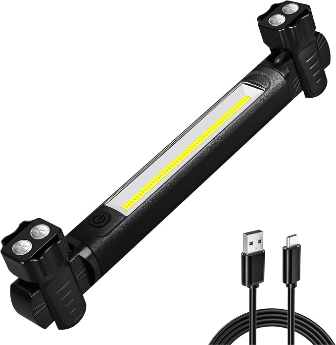 Work Light, 2500LM Ultra Bright, 5200mAh Rechargeable LED Work Lights, Magnetic by Ropelux