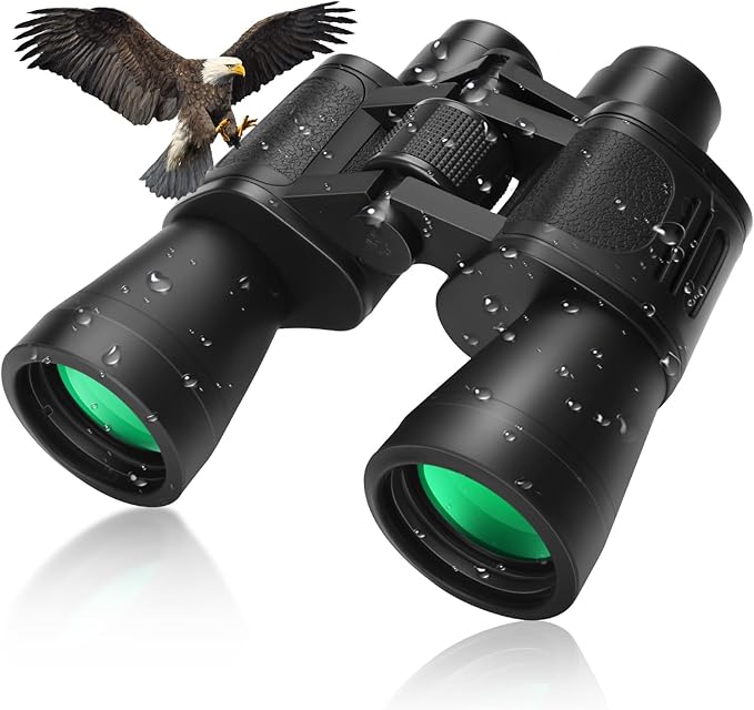 20x50 High Powered Binoculars for Adults, Waterproof Compact Binoculars by POCZE