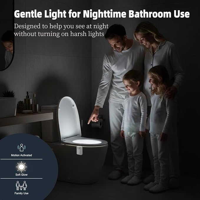 Chunace 3 Pack Toilet Night Lights - Image 4