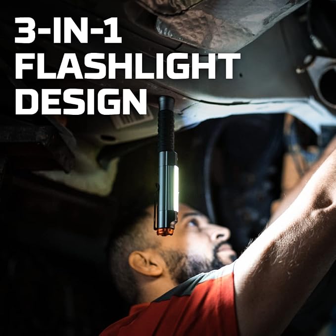 NEBO Big Larry 3 Work Light | Alkaline Batteries Included, 600 Lumens, 7 Light - Image 3