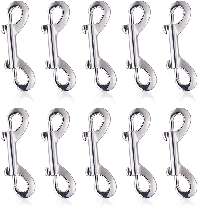 Swivel Snap Hooks, Lucky Goddness 10pcs Metal Heavy Duty Square Eye Clasp by LuckyGoddness