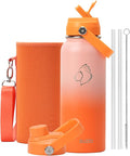 BUZIO 40oz Insulated Water Bottle, Stainless Steel Water Flask by BUZIO