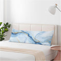 Couch Pillows Decorative Body Pillow Cover Marble, Abstract Marble Blue Gold by Unknown