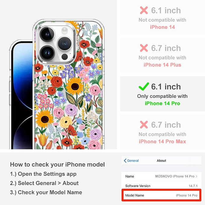 MOSNOVO Case for iPhone 14 Pro - Image 2