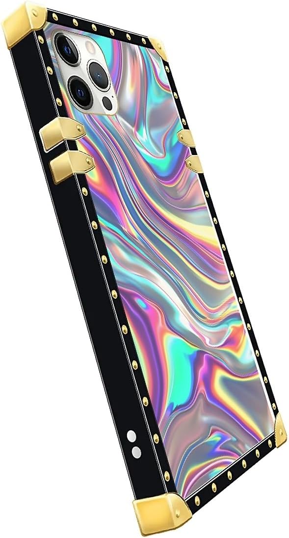 Compatible with iPhone 11 Pro Max Case, Holographic Abstract Iridescent - Image 4