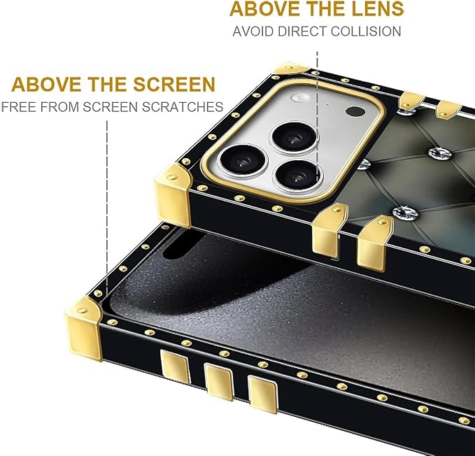 for iPhone 17 Pro Max Case Luxury Golden Decoration - Image 7