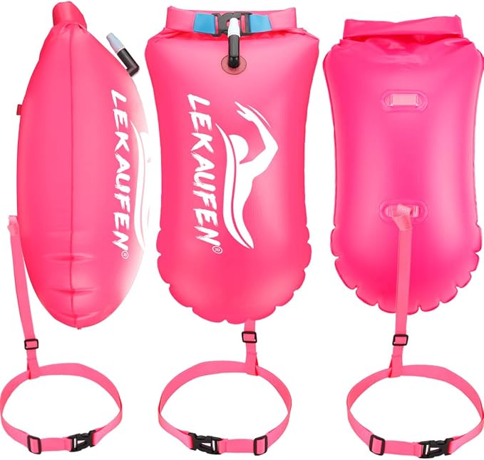 Swim Buoy for Open Water, 20L Swim Safety Float Waterproof Dry Bag for Swimmers - Image 4